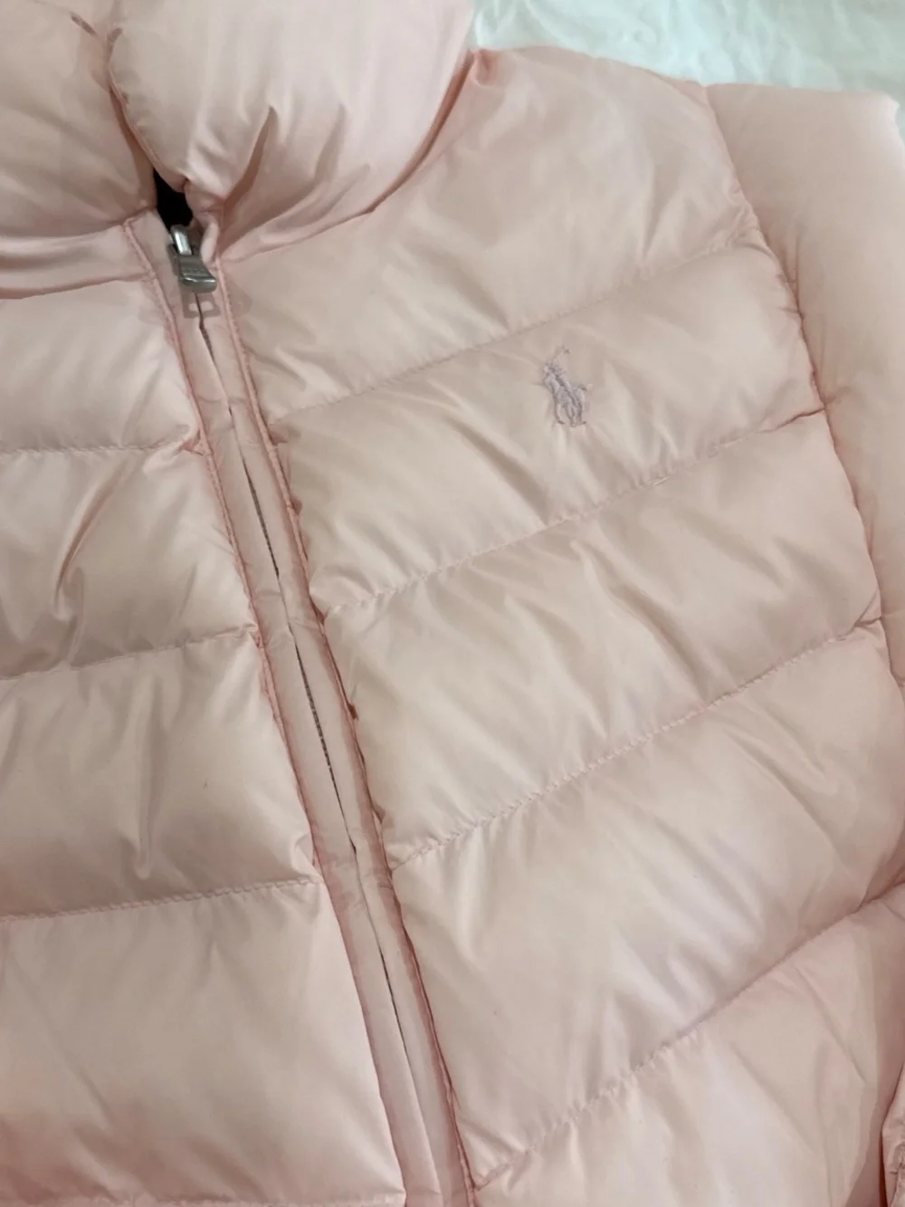 Ralph Lauren Girls Light Pink Puffer Jacket
